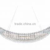 7.12-12 DIY The New Boat Shape Crystal Chandelier Pendant Light