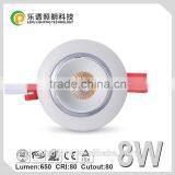 Sunset CCT Adjustable 0-100% Dimmable 8W COB LED Downlight--Dim to Warm Hot New Products for 2015 Led Downlight 8w thumbnail-3