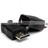 MiniHDMI C Male to MiniHDMI C Female Adapter Black Color 1080P Cabletolink