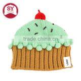 Cupcake Beanie Hat /pom on Top Winter Hat thumbnail-1