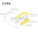 Luxury Wooden Executive Office Desk With Metal Frame thumbnail-5