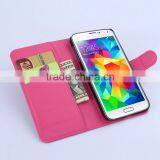 Factory Outlet Luxury Lichee Leather Flip Cover Case With Wallet and Card Slot for Samsung GALAXY S6 thumbnail-1