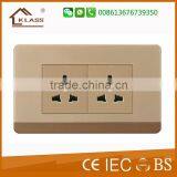 INTERRUPTOR DOBLE UL American Type110-250v 10a 2gang 1 Way Electric Plat Light Switch thumbnail-6