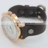 Custom Your Owner Logo Big Leather Band Men Charm Vintage Watch Relogio Masculino thumbnail-3