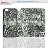 Hot Selling Two Card Slots Leopard Separable Flip Leather Case for Iphone 7 6 6s thumbnail-5