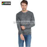Men Grey Plain Cashmere Sweater, Men Roll Neck Cashmere Sweater thumbnail-3