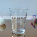 Drinking glass cup for water and juice