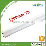 CE RoHS Approval SMD2835 Glass 1200mm T8 360 Degree LED Tube Light