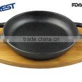 Mini Cast Iron Charcoal Grill Pan in Round Shape