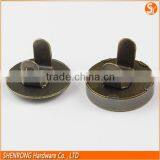 Wholesale Luggage Parts Antique Brass Brushed Magnetic Snap for Clothing thumbnail-5