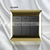 High Quality 3 Gang 1 Way / 2 Way Touch Wall Switch