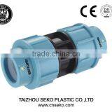 Hdpe pp Compression Fittings/coupling Socket Plastic Pipe Fittings Italian Type Taizhou Seko