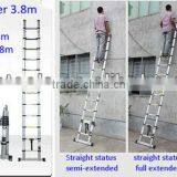 2x7 Steps 4.4m EN131 Extension Telescopic Aluminum Scaffold Ladder thumbnail-4