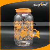 3.8L Household Plastic Pitcher With Tap , 1 Gallon Fruit Juice Plastic Jug thumbnail-3