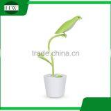 Plastic Bird Folding Eye Protection Usb Rechargeable Dimmable Led Study Reading Desk Table Night Light Lamp With Pen Container thumbnail-3