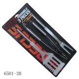 3 Pcs Stainless Steel BBQ Tool Set With Cardboard thumbnail-4