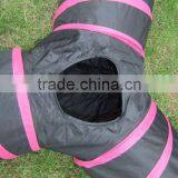 Cat Tunnels and Cubes Pet Tent Collapsible Tunnels and Tubes 3 Way Toy Fun Tunnel for Rabbits Kittens thumbnail-3