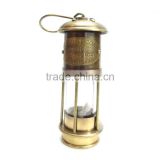 Nautical brass Miners lamp