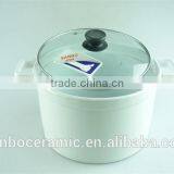 Friendly Round Porcelain Tureen, White Ceramic Soup Tureen With Lid,double Ear Tureens thumbnail-2