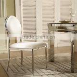 White Cover Silver Banquet Chair Wedding Chair thumbnail-2