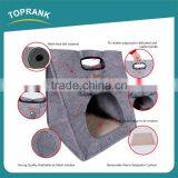 New Design 3 In1 Warm Soft Cat House Dog Bed Felt Cloth Collapsible Portable Pet Carrier thumbnail-3