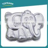 Toprank Custom Cute 3D Elephant Shaped Aluminium Alloy Cake Mold Non-stick Metal Cake Pan Mold thumbnail-1