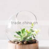 Wooden Base of Glass Vase Wooden Vase Basement Wooden Base thumbnail-2