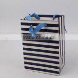 Foldable Gift Bag With Stripe Pattern/ Shopping Paper Bag thumbnail-4