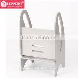 Adjustable Height Child Step Stool Kitchen or Bathroom Kids Footstool Wooden Non-Tip Design for Kids Foot Stool thumbnail-2