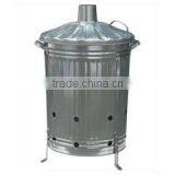 75L 90L 100L Galvanized Steel Garden Incinerator for Sale