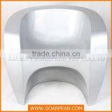 Modern Appearance Special Fiberglass Low Arm Dining Chair thumbnail-5