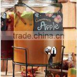 High Quality Large Clear Glass Decanter With Tap thumbnail-1