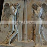 Large Outdoor Garden Decoration Stone Carving Marble Statues of Angels thumbnail-1