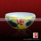 Jingdezhen Good Quality Yellow Ceramic Fruit Bowl thumbnail-1