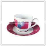 Family Use Girls Pretty Princess Printed Tea Serving Plastic Melamine Kids Cups and Saucer thumbnail-1
