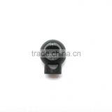 8.9mm Cord Lock In Black Plastic, Plastic Cord Stopper, Barrel Cord Lock For Apparel Accessories thumbnail-1