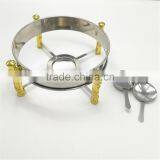 Hot Sale Round Gold Stainless Steel Buffet Chaffing Dish thumbnail-6