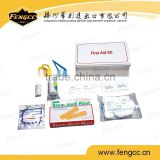Mini first aid kit set with plastic white box