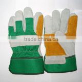 cow leather double palm work glove
