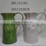 Ceramic Flower Vase With Handle for Home Deco thumbnail-5