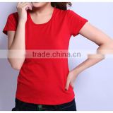 Buy From China Online 200g 15 Lycra 85 Cotton Slim Fit T shirt Custom Printed T-shirts For Ladies