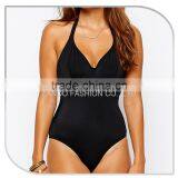 Wholesale Summer Black Halter Hot Sexy Girl Plus Size Bathing Suit thumbnail-2