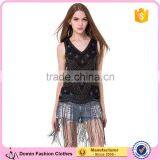 Domin Fashion Beading and Sequin Tops for Women 2016