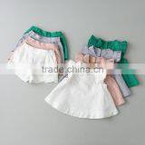 2017 Girls Summer Trendy Cool Suit Designs Pure Colour Boutique Girl Clothing Set thumbnail-1