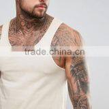 2017 High Quality New Design Custom Pink Color Gym Wear Comfortable Cotton/Polyester/Spandex Fashion Men's Sport Tank Vest thumbnail-3