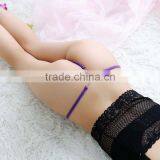 Stock New Seamless Cute Metal Buckle Thongs Underwear Women Sey Lace V-string Briefs Panties Thongs G-string Lingerie Underwear thumbnail-2