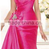 Newest Designer Beaded Sweetheart Neck Elegant Pink Dress thumbnail-4