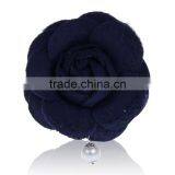 Fashion Make Fabric Flower Bulk Brooch,FabricCamellia Brooches,Girls Party Hairbow thumbnail-5