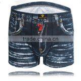 MGOO Hot Sale Mens Jeans Print Boxer Underwear Young Boy Boxer Fitting Sexy Male Boxer thumbnail-3