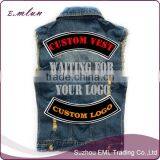 Customized Embroider Patches Leather vest biker patch embroidery ryder patch